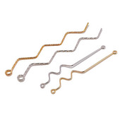 Kuka za uši Pribor za naušnice Konektori Privjesak Ogrlica Privjesci Komponente nakita Diy Ručno izrađen materijal 10 kom