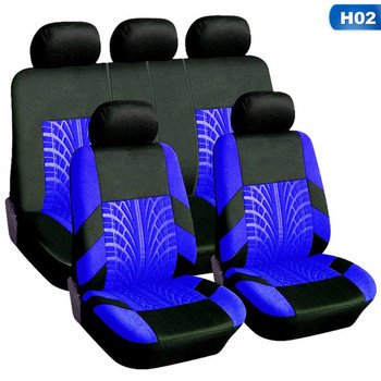 4/9PCS Универсални автомобилни калъфи Мрежеста гъба за седалки Бродерия Предна автоматична седалка Протектор Калъф за интериорни аксесоари на кола/камион