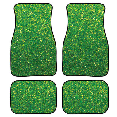 Ispis plave svjetlucave teksture Sve zaštitne patosnice za automobile Teški tepih sprijeda i straga Kompletan set od 4 komada za SUV vozila