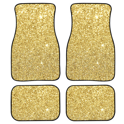 Ispis plave svjetlucave teksture Sve zaštitne patosnice za automobile Teški tepih sprijeda i straga Kompletan set od 4 komada za SUV vozila