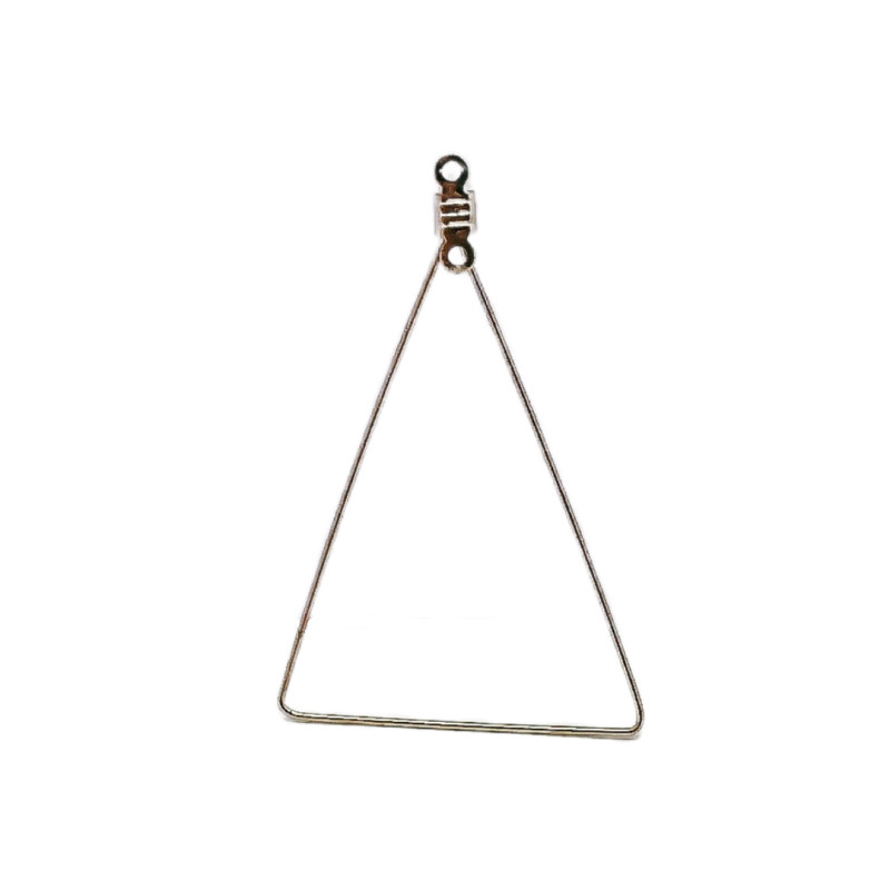 KC Auksinis, baltas, K padengtas auskarų pakabukas, trikampis papuošalų komponentas, rankų darbo medžiaga auskarų priedams 10 vnt.