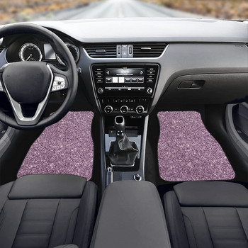 AFPANQZ Пълен комплект подови подложки за автомобили с розов принт Класически пънк Автомобилни предни предни подложки Защитни килими Дебели автомобилни SUV Камиони Ван Седани