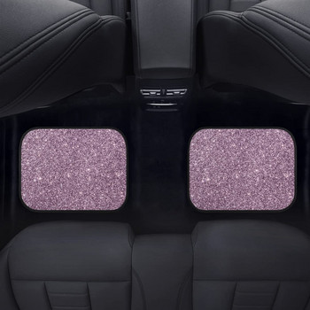 AFPANQZ Пълен комплект подови подложки за автомобили с розов принт Класически пънк Автомобилни предни предни подложки Защитни килими Дебели автомобилни SUV Камиони Ван Седани