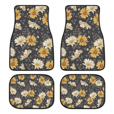 AFPANQZ Ružičasti print Podne prostirke za automobile Cijeli set Classic Punk Auto Stražnje prednje prostirke Zaštitne tepisi Debeli Auto SUV Kamioni Kombi Limuzine