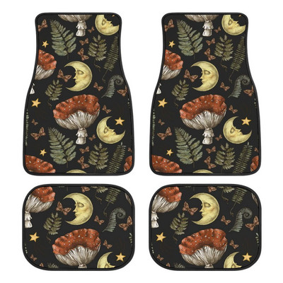 AFPANQZ Ružičasti print Podne prostirke za automobile Cijeli set Classic Punk Auto Stražnje prednje prostirke Zaštitne tepisi Debeli Auto SUV Kamioni Kombi Limuzine