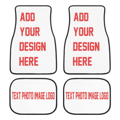 AFPANQZ Ružičasti print Podne prostirke za automobile Cijeli set Classic Punk Auto Stražnje prednje prostirke Zaštitne tepisi Debeli Auto SUV Kamioni Kombi Limuzine