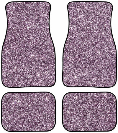 AFPANQZ Ružičasti print Podne prostirke za automobile Cijeli set Classic Punk Auto Stražnje prednje prostirke Zaštitne tepisi Debeli Auto SUV Kamioni Kombi Limuzine