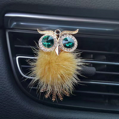 Auto dijelovi univerzalna sova kristal kreativna vrhunska kopča za aromaterapiju otvor za zrak ukrasi ukrasi blagdanski darovi djevojke dame