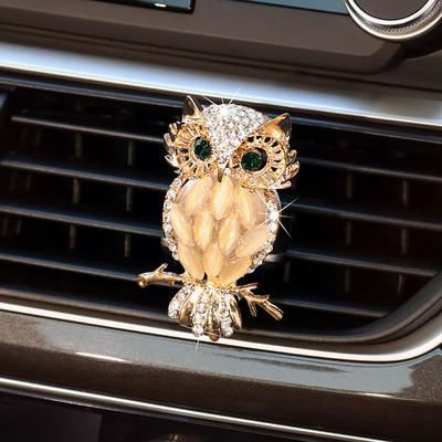 Auto dijelovi univerzalna sova kristal kreativna vrhunska kopča za aromaterapiju otvor za zrak ukrasi ukrasi blagdanski darovi djevojke dame