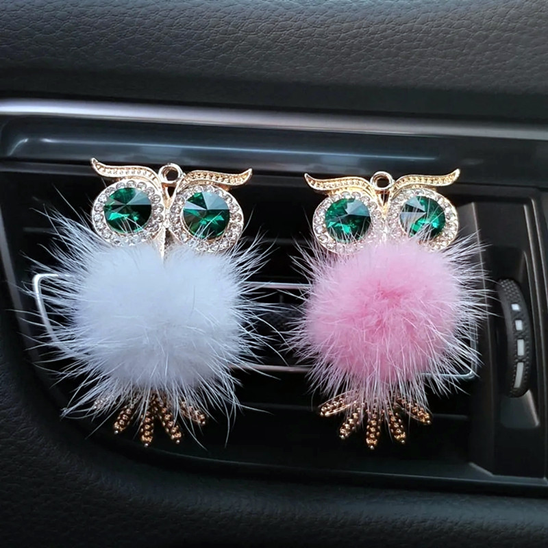 Auto dijelovi univerzalna sova kristal kreativna vrhunska kopča za aromaterapiju otvor za zrak ukrasi ukrasi blagdanski darovi djevojke dame