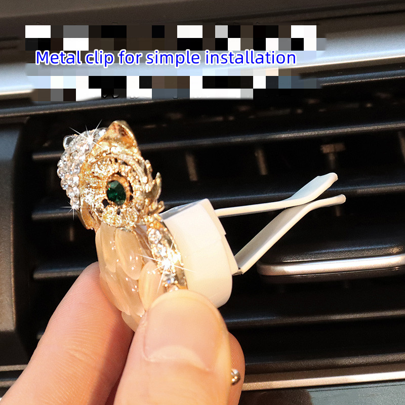 Auto dijelovi univerzalna sova kristal kreativna vrhunska kopča za aromaterapiju otvor za zrak ukrasi ukrasi blagdanski darovi djevojke dame