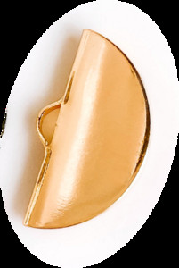 10 komada metalnih naboranih završnih čepova za ravnu kožnu užad Bijela K zlatna boja završnih pričvršćivača Konektori Kopče Materijal za nakit