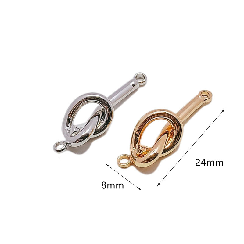 Balta K auksinė auskarų lazdelė auskarų priedai Jungtys pakabukas karoliai žavesio papuošalai komponentai pasidaryk pats rankų darbo medžiaga 8vnt