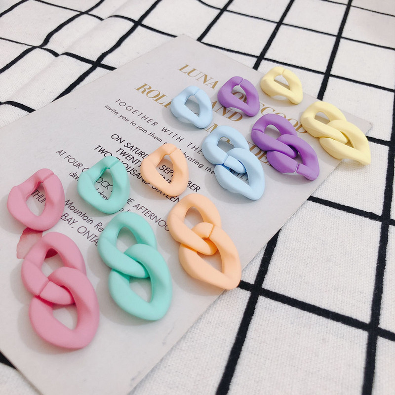 DIY Nakit Dodaci Osobnost Minimalistički Boja slatkiša Otvarajući lanac Kopča Privjesak Privjesak Materijal Dodaci 10 kom