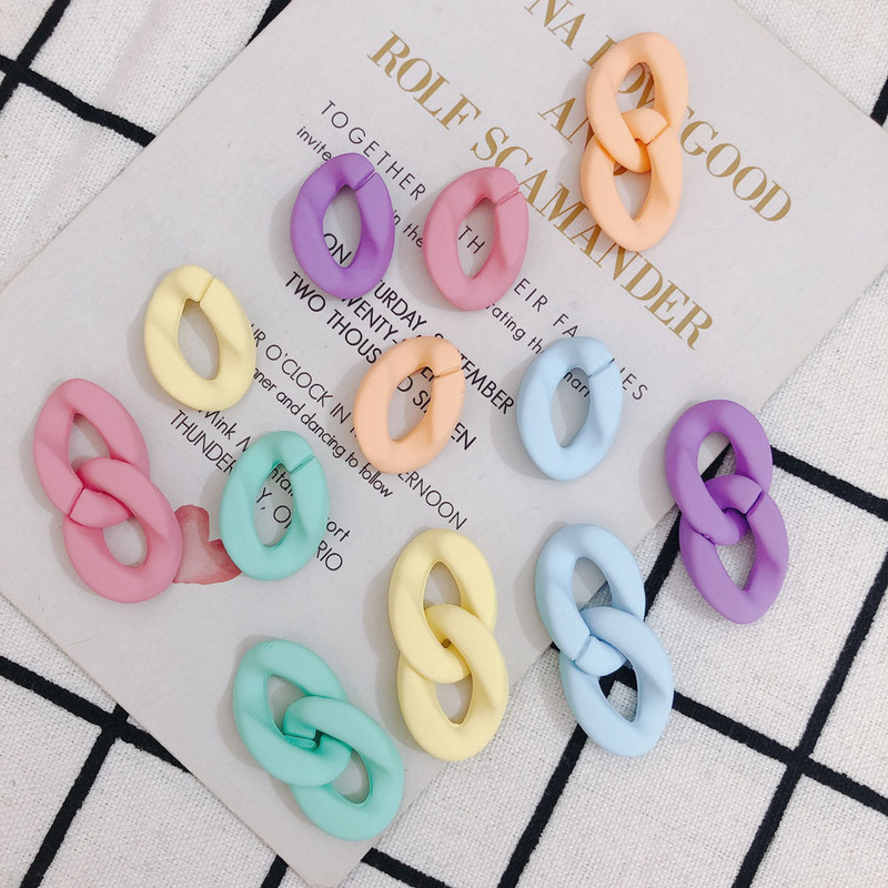 DIY Nakit Dodaci Osobnost Minimalistički Boja slatkiša Otvarajući lanac Kopča Privjesak Privjesak Materijal Dodaci 10 kom