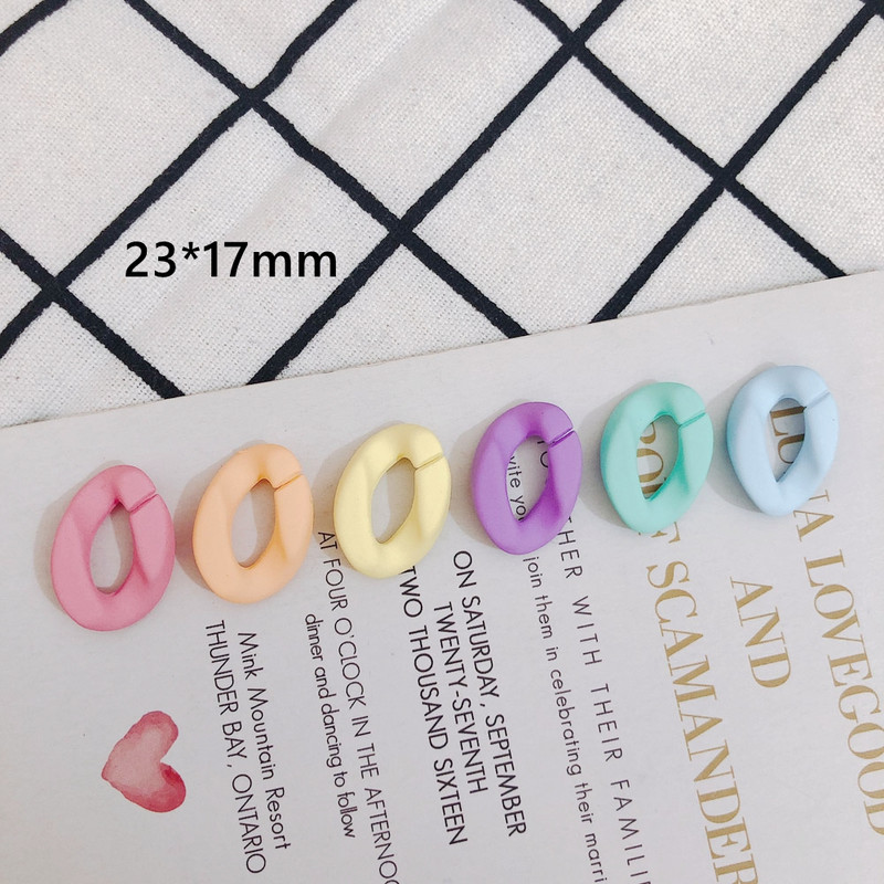 DIY Nakit Dodaci Osobnost Minimalistički Boja slatkiša Otvarajući lanac Kopča Privjesak Privjesak Materijal Dodaci 10 kom