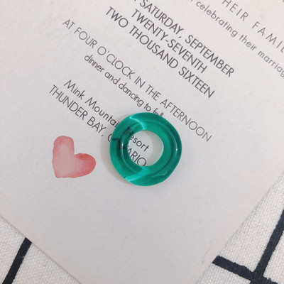 Tekstura prozirnog akrilnog stakla Nepravilan krug Smola Privjesak Diy Nakit za uho Narukvica Materijal Dodaci 6 kom