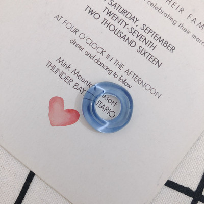 Tekstura prozirnog akrilnog stakla Nepravilan krug Smola Privjesak Diy Nakit za uho Narukvica Materijal Dodaci 6 kom