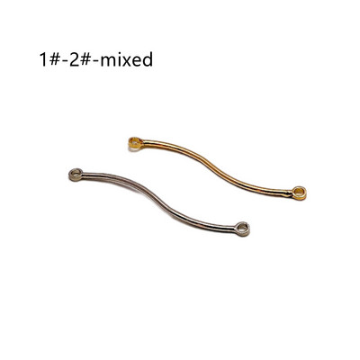 Ausinių kabliuko segtukas Auskaras Bangos Skylės Jungtys Pakabukas Kaklo papuošalai Papuošalai Komponentai Pasidaryk pats rankų darbo medžiaga 8vnt