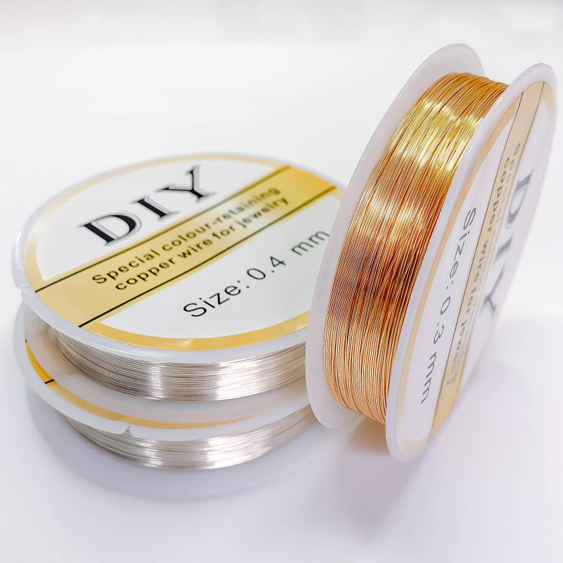 Lanac od bakrene žice u zlatno-srebrnoj boji Dodaci za naušnice u obliku ušice Diy Ručno izrađeni materijal Dodaci za pronalaženje nakita 1 kom.