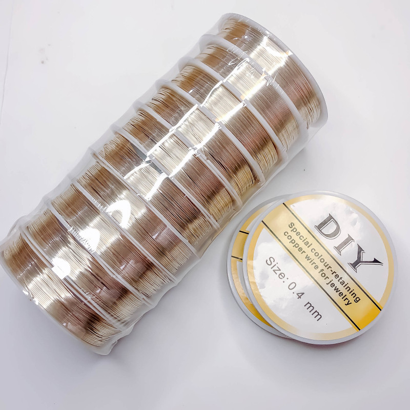 Lanac od bakrene žice u zlatno-srebrnoj boji Dodaci za naušnice u obliku ušice Diy Ručno izrađeni materijal Dodaci za pronalaženje nakita 1 kom.