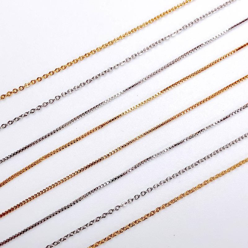 Balta K aukso spalva padengta grandinėlė Auskarų kutai auskarų priedai „Pasidaryk pats“ rankų darbo medžiaga papuošalų paieškos priedai 1 vnt.