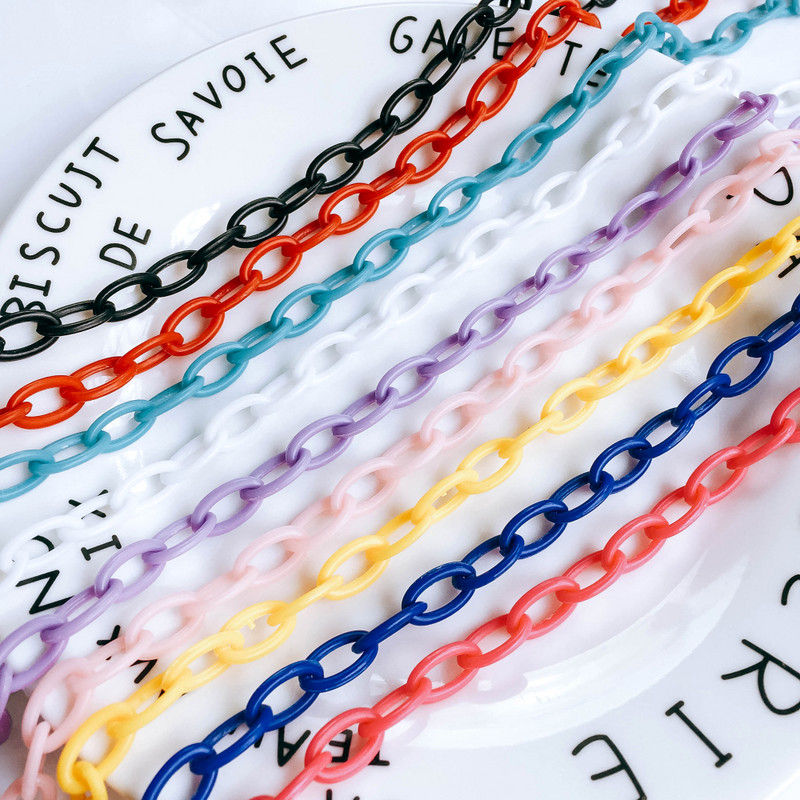 ZEROUP 9 Colors műanyag láncos medál nyaklánc varázsa ékszerkereső barkács kézzel készített anyag 6db