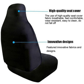 Универсални калъфи за седалки за кола Дейзи с печат Издръжлив комплект калъфи за седалки с висока облегалка Протектор за предни седалки за повечето автомобили