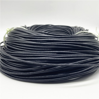 1/1,5/2/2,5/3 mm 5 jardų tikros karvės odos apvalios juostelės „pasidaryk pats“ Shamballa apyrankės išvados Virvelės, skirtos papuošalams gaminti