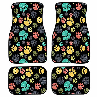 Potpuni set od 4 komada Automobilske patosnice Leptirići gumene podloge Automobilske tepisi Prednje stražnje deke, univerzalne za limuzinu