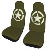 Vintage amblem zvijezde američke vojske Kamuflažna univerzalna navlaka za autosjedalicu Four Seasons Travel Camo Jastuk za autosjedalicu Fiber Fishing