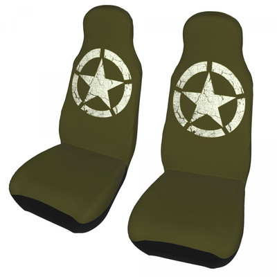 Vintage amblem zvijezde američke vojske Kamuflažna univerzalna navlaka za autosjedalicu Four Seasons Travel Camo Jastuk za autosjedalicu Fiber Fishing