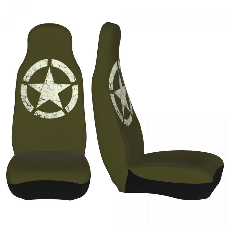 Vintage amblem zvijezde američke vojske Kamuflažna univerzalna navlaka za autosjedalicu Four Seasons Travel Camo Jastuk za autosjedalicu Fiber Fishing
