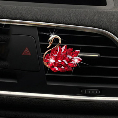 Automobilių oro gaiviklis Exquisite Swan Automobilių interjero aksesuarai Moterų kūrybinė aromaterapija Oro išleidimo angos kvepalų difuzoriaus apdaila