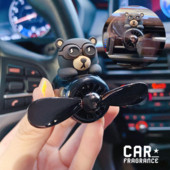 Automobilių oro gaiviklis Teddy Bear Pilot besisukantis propeleris išleidimo anga Kvapas salonas Kvepalai difuziniai automobilių priedai Oro gaivikliai