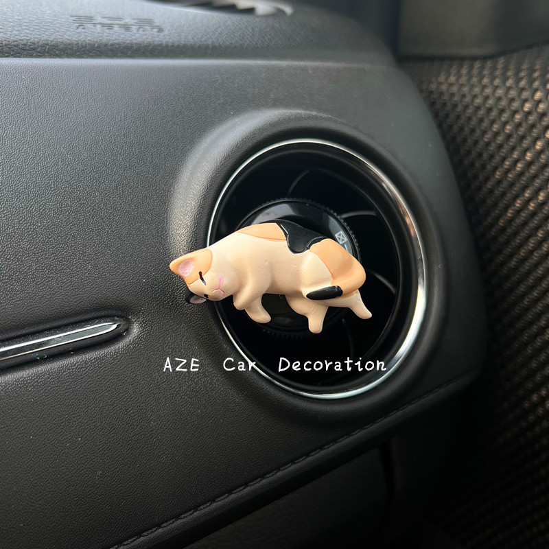 Autós légfrissítő illat a stílusban szellőző parfüm diffúzor Sleeping Cat Fragrance légfrissítők Clip parfüm