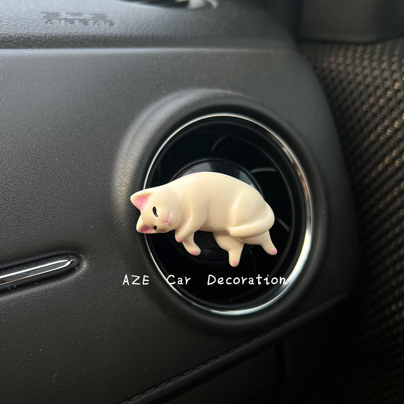 Autós légfrissítő illat a stílusban szellőző parfüm diffúzor Sleeping Cat Fragrance légfrissítők Clip parfüm