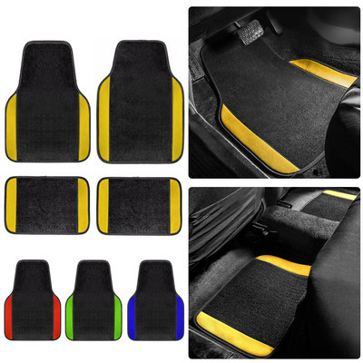 4PCS Универсални автомобилни стелки за VOLKSWAGEN Amarok Atlas Beetle Jetta Bora Polo Golf Maggiolino Подови настилки Автоаксесоари