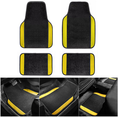 5Seats Universālie auto grīdas paklājiņi PEUGEOT 4008 5008 RCZ E-208 ekspertam Traveller Rifter106 107 kāju spilventiņi salona piederumi