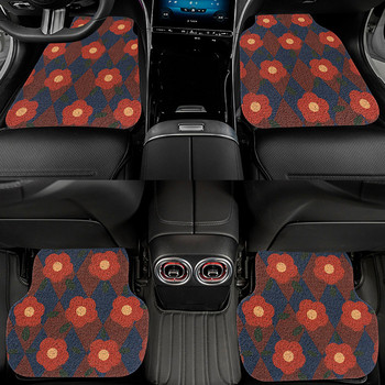 Νέο Σετ πατάκι αυτοκινήτου Universal Rhombus Wire Mats Μαξιλάρι προστασίας αυτοκινήτου Creative Auto Foot Carpet χαλιά για KIA