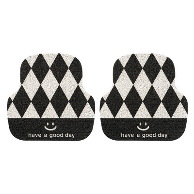 Új autós padlószőnyeg szett Univerzális rombusz drótszőnyegek autóvédő alátét Kreatív autós lábszőnyeg szőnyegek KIA-hoz