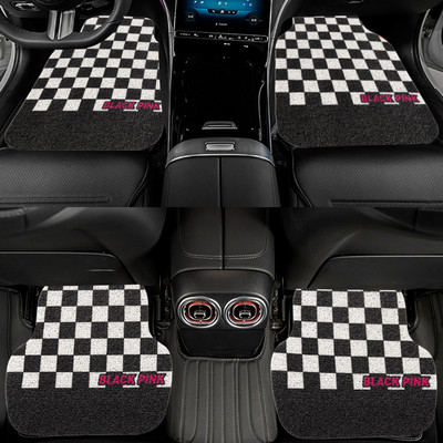 Új autós padlószőnyeg szett Univerzális rombusz drótszőnyegek autóvédő alátét Kreatív autós lábszőnyeg szőnyegek KIA-hoz