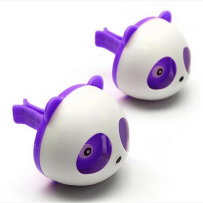 2gab Cute Panda Car Styling Gaisa atsvaidzinātājs Smaržas ambientador para auto Gaisa ventilācijas atveru dekorēšanai Automašīnu smaržas aromāti Aksesuāri