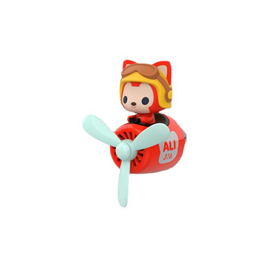 72KM Автомобилен освежител за въздух Ali The Fox Автоаксесоари Интериорен парфюмPilot Въртяща се перка Изход Аромат Магнитен дизайн