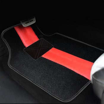 4PCS/Комплект Универсални предни и задни подови подложки за автомобили Авто килим Оформяне на килими Интериорни части Аксесоари