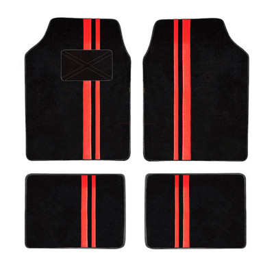 4PCS/Set Univerzalne prednje i stražnje automobilske patosnice Auto tepih Stiliziranje tepiha Unutarnji dijelovi Dodatna oprema