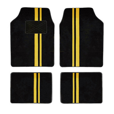 4PCS/Set Univerzalne prednje i stražnje automobilske patosnice Auto tepih Stiliziranje tepiha Unutarnji dijelovi Dodatna oprema