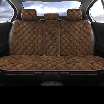 Navlaka za autosjedalicu Prednja straga Jastuk od neklizajuće tkanine Neklizajući Automatski dodaci Univerzalna podloga za zaštitu za sjedalo Topla zima 1PC/2PC