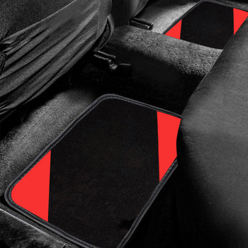 4PC Пълен комплект Килимни подложки Универсална подходяща подложка за автомобили SUV Ванове и камиони - Предни и задни Килими против хлъзгане Подложка за крака Автомобилни аксесоари