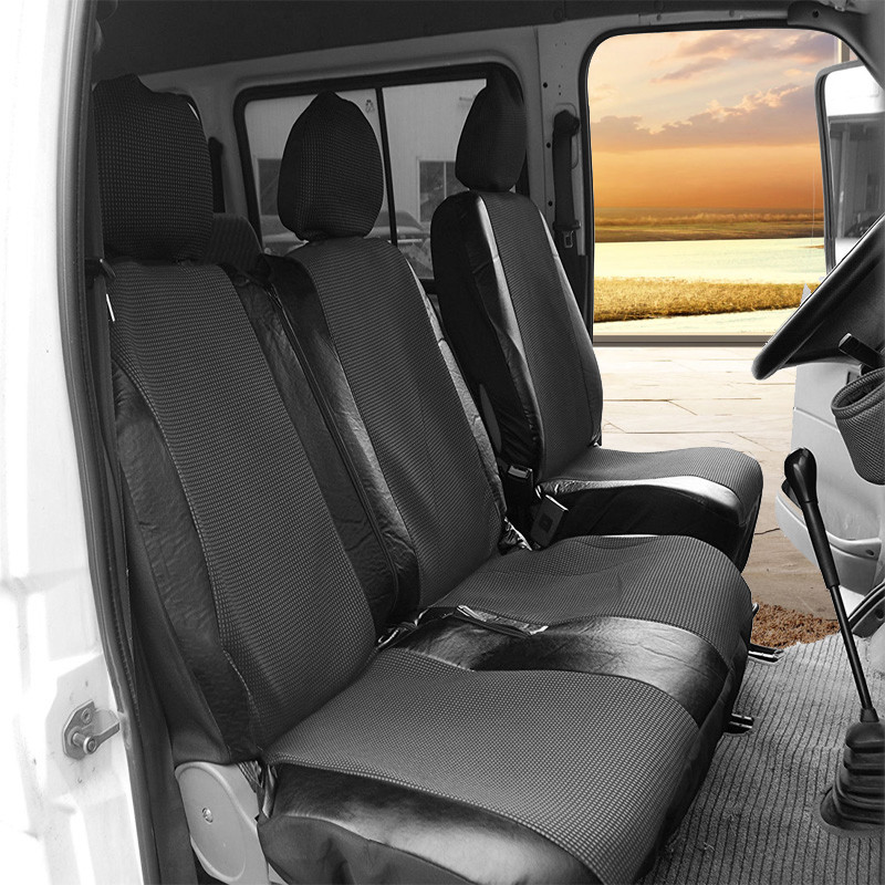 Transporterile/kaubikule universaalsed mitmevärvilised 1+2 istmekatted autoistme kate Ühekordne sobiv vw Transporter T4 jaoks Citroen jumpy 2006